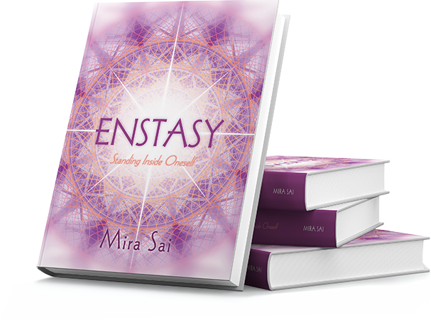 Enstasy: Standing Inside Oneself by Mira Sai, with a violet mandala cover