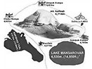 Circumambulation route of 56km around Mt. Kailash