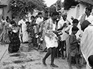 Mira Sai feeding the poor (Annadaanam) in a village in South India 2013